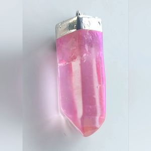Pink Aura Crystal pendant